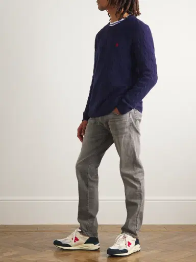Polo Ralph Lauren Cable-Knit Wool and Cashmere-Blend Sweater - Men | Thumbnail 2 Polo Ralph Lauren Cable-Knit Wool and Cashmere-Blend Sweater - Men | Thumbnail 2