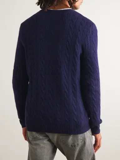Polo Ralph Lauren Cable-Knit Wool and Cashmere-Blend Sweater - Men | Thumbnail 3 Polo Ralph Lauren Cable-Knit Wool and Cashmere-Blend Sweater - Men | Thumbnail 3