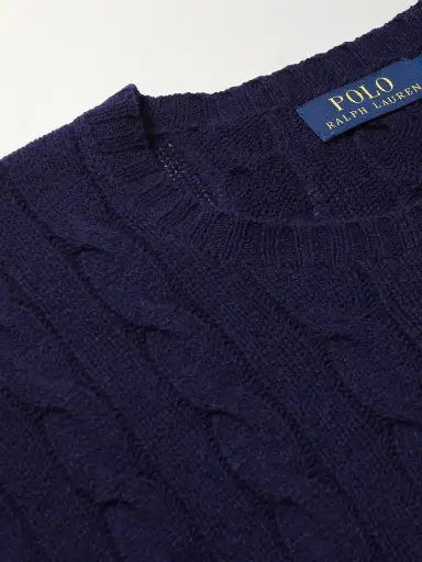 Polo Ralph Lauren Cable-Knit Wool and Cashmere-Blend Sweater - Men | Thumbnail 4 Polo Ralph Lauren Cable-Knit Wool and Cashmere-Blend Sweater - Men | Thumbnail 4