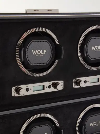 Wolf British Racing Pebble-Grain Vegan Leather Six-Piece Watch Winder - Men | Thumbnail 4 Wolf British Racing Pebble-Grain Vegan Leather Six-Piece Watch Winder - Men | Thumbnail 4