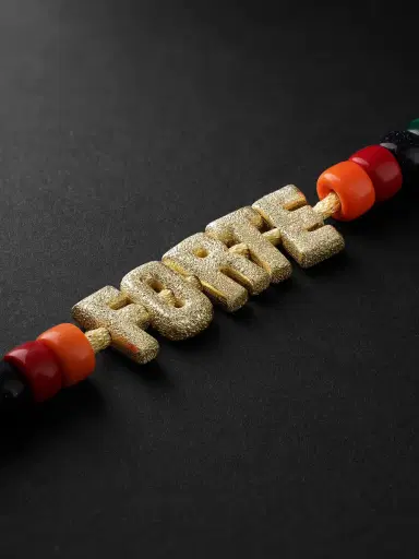 Carolina Bucci Formentera Forte Beads Gold Multi-Stone Bracelet - Men | Thumbnail 4 Carolina Bucci Formentera Forte Beads Gold Multi-Stone Bracelet - Men | Thumbnail 4