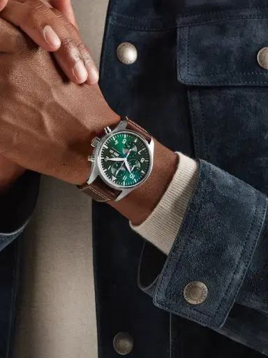 IWC SCHAFFHAUSEN Pilot's Automatic Chronograph Stainless Steel Watch, Ref. IW378005 - Men | Thumbnail 2 IWC SCHAFFHAUSEN Pilot's Automatic Chronograph Stainless Steel Watch, Ref. IW378005 - Men | Thumbnail 2