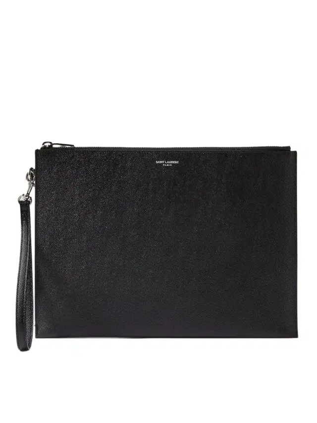 Pebble-Grain Leather Pouch - Men