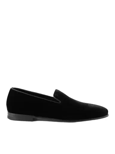 Manolo Blahnik Mario Grosgrain-Trimmed Velvet Loafers - Men | Thumbnail 1 Manolo Blahnik Mario Grosgrain-Trimmed Velvet Loafers - Men | Thumbnail 1