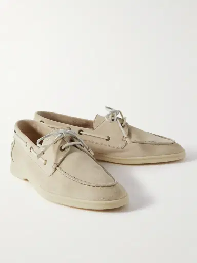 Loro Piana Sea-Sail Walk Suede Boat Shoes - Men | Thumbnail 4 Loro Piana Sea-Sail Walk Suede Boat Shoes - Men | Thumbnail 4