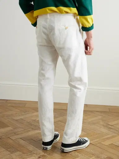 Polo Ralph Lauren Slim-Fit Straight-Leg Linen and Cotton-Blend Trousers - Men | Thumbnail 4
