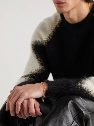 Greg Yuna Umlaut 14-Karat Gold Diamond Bracelet - Men | Thumbnail 2