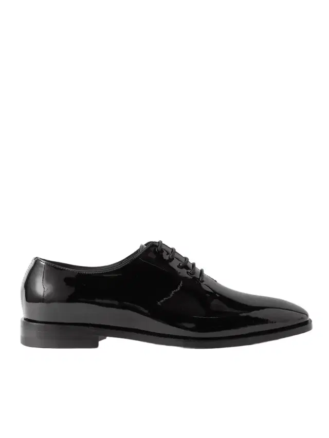 Snowdon Whole-Cut Patent-Leather Oxford Shoes - Men
