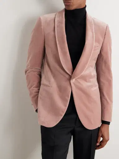 MR P. Cotton-Blend Velvet Tuxedo Jacket - Men | Thumbnail 3 MR P. Cotton-Blend Velvet Tuxedo Jacket - Men | Thumbnail 3