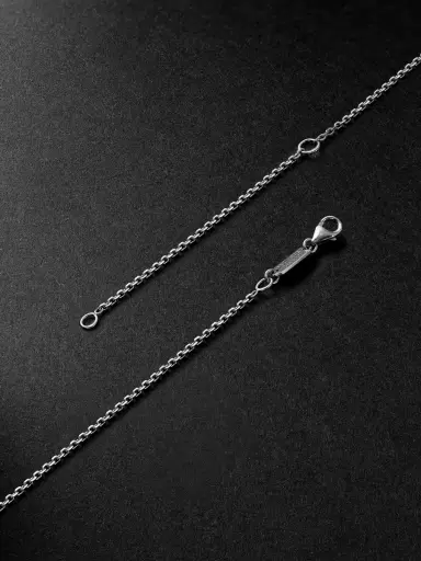 Suzanne Kalan 18-Karat White Gold, Lapis Lazuli and Diamond Pendant Necklace - Men | Thumbnail 3 Suzanne Kalan 18-Karat White Gold, Lapis Lazuli and Diamond Pendant Necklace - Men | Thumbnail 3