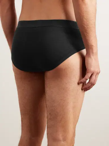 Tom Ford Two-Pack Stretch-Cotton and Modal-Blend Briefs - Men | Thumbnail 3