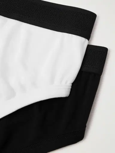 Tom Ford Two-Pack Stretch-Cotton and Modal-Blend Briefs - Men | Thumbnail 4