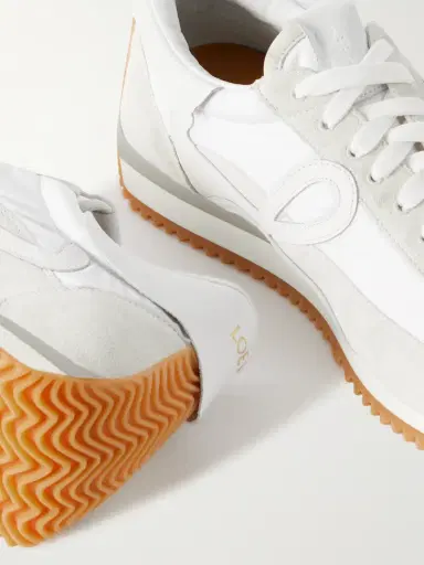 Loewe Flow Runner Leather-Trimmed Suede and Nylon Sneakers - Men | Thumbnail 6 Loewe Flow Runner Leather-Trimmed Suede and Nylon Sneakers - Men | Thumbnail 6