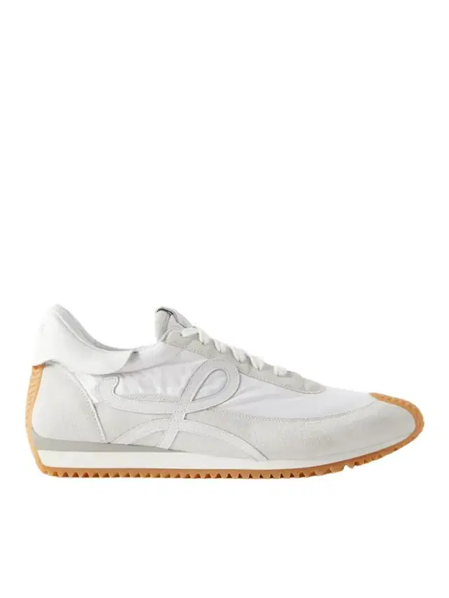Loewe Flow Runner Leather-Trimmed Suede and Nylon Sneakers - Men