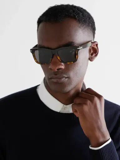 DIOR Eyewear DiorBlackSuit S11I Havana Geometric Tortoiseshell Acetate Sunglasses - Men | Thumbnail 2