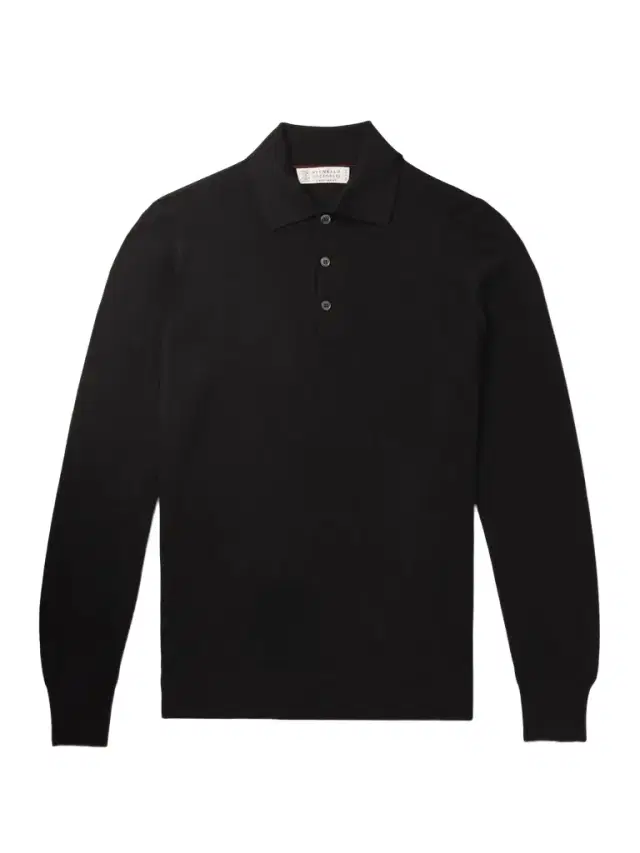Brunello Cucinelli Virgin Wool and Cashmere-Blend Polo Shirt - Men