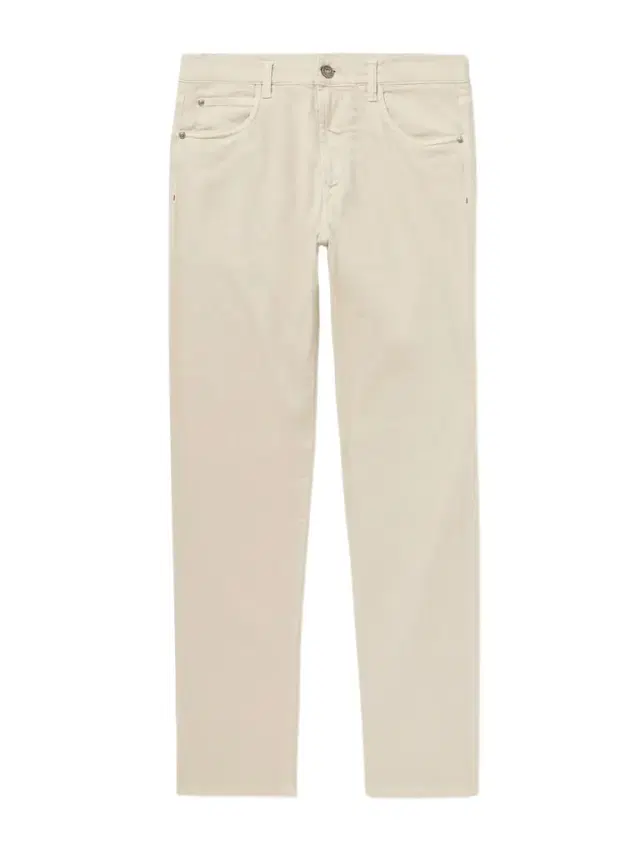 Slim-Fit Straight-Leg Cotton and Linen-Blend Trousers - Men