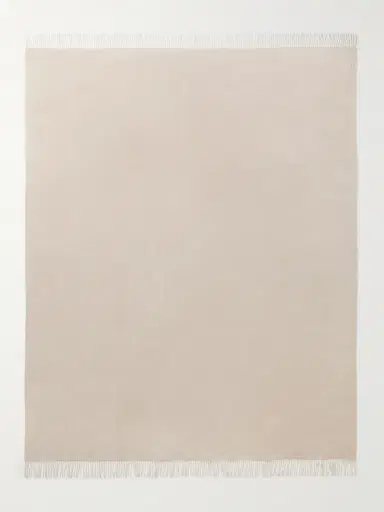 Brunello Cucinelli Fringed Cashmere and Silk-Blend Throw - Men | Thumbnail 2 Brunello Cucinelli Fringed Cashmere and Silk-Blend Throw - Men | Thumbnail 2