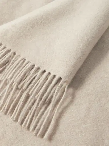 Brunello Cucinelli Fringed Cashmere and Silk-Blend Throw - Men | Thumbnail 3 Brunello Cucinelli Fringed Cashmere and Silk-Blend Throw - Men | Thumbnail 3