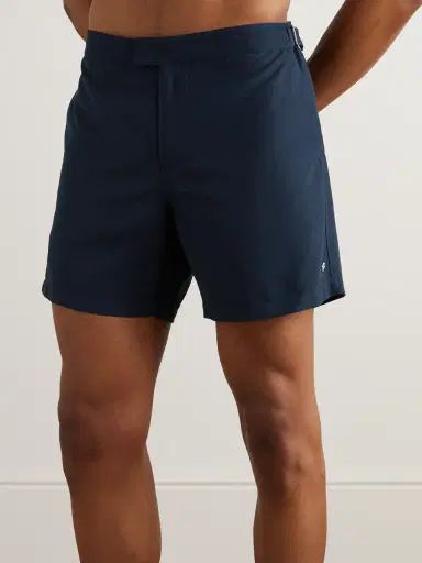 Loro Piana Embellished Straight-Leg Mid-Length Swim Shorts - Men | Thumbnail 2 Loro Piana Embellished Straight-Leg Mid-Length Swim Shorts - Men | Thumbnail 2