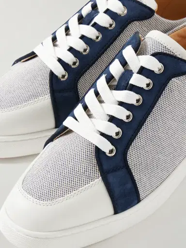 Christian Louboutin Rantulow Suede and Leather-Trimmed Canvas Sneakers - Men | Thumbnail 5 Christian Louboutin Rantulow Suede and Leather-Trimmed Canvas Sneakers - Men | Thumbnail 5