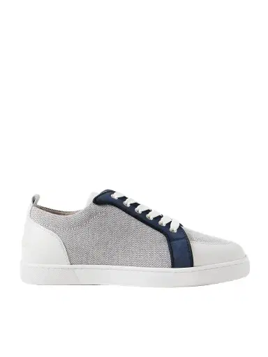 Christian Louboutin Rantulow Suede and Leather-Trimmed Canvas Sneakers - Men | Thumbnail 1 Christian Louboutin Rantulow Suede and Leather-Trimmed Canvas Sneakers - Men | Thumbnail 1