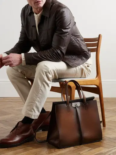Berluti Luti 38 Venezia Leather Tote Bag - Men | Thumbnail 2 Berluti Luti 38 Venezia Leather Tote Bag - Men | Thumbnail 2