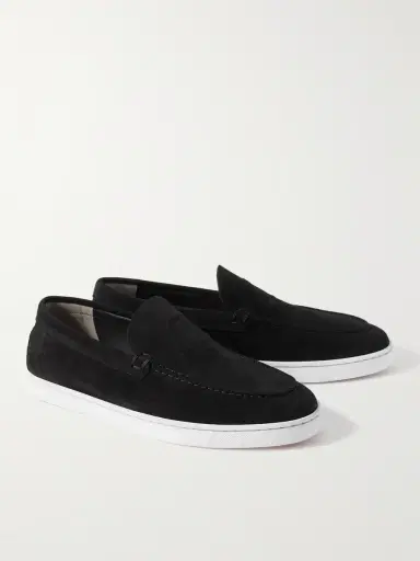 Christian Louboutin Varsiboat Logo-Embossed Suede Loafers - Men | Thumbnail 3 Christian Louboutin Varsiboat Logo-Embossed Suede Loafers - Men | Thumbnail 3