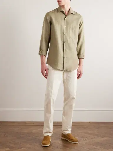 Loro Piana Arizona Linen Shirt - Men | Thumbnail 2 Loro Piana Arizona Linen Shirt - Men | Thumbnail 2
