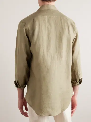 Loro Piana Arizona Linen Shirt - Men | Thumbnail 3 Loro Piana Arizona Linen Shirt - Men | Thumbnail 3