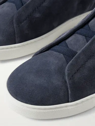 Zegna Triple Stitch™ Suede Slip-On Sneakers - Men | Thumbnail 6