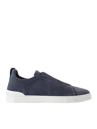 Zegna Triple Stitch™ Suede Slip-On Sneakers - Men | Thumbnail 1