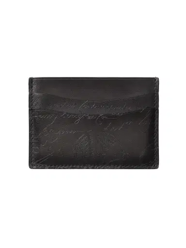 Berluti Bambou Scritto Venezia Leather Cardholder - Men | Thumbnail 1 Berluti Bambou Scritto Venezia Leather Cardholder - Men | Thumbnail 1