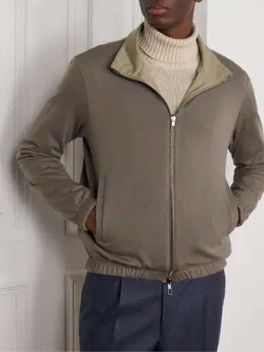 Loro Piana Reversible Windmate® Storm System® Shell and Cashmere Bomber Jacket - Men | Thumbnail 3