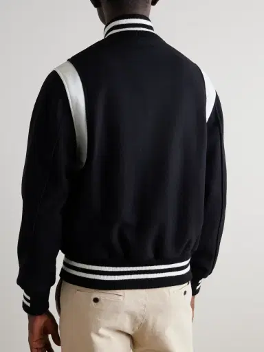 Golden Bear The Hayes Leather-Panelled Wool-Blend Varsity Jacket - Men | Thumbnail 4 Golden Bear The Hayes Leather-Panelled Wool-Blend Varsity Jacket - Men | Thumbnail 4