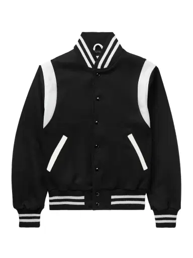 Golden Bear The Hayes Leather-Panelled Wool-Blend Varsity Jacket - Men | Thumbnail 1 Golden Bear The Hayes Leather-Panelled Wool-Blend Varsity Jacket - Men | Thumbnail 1