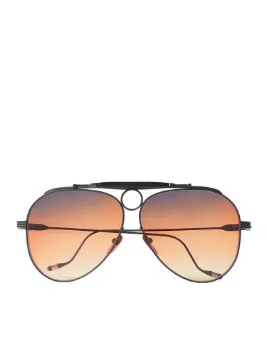 Jacques Marie Mage Diamond Cross Ranch Aviator-Style Black-Tone Sunglasses - Men | Thumbnail 1 Jacques Marie Mage Diamond Cross Ranch Aviator-Style Black-Tone Sunglasses - Men | Thumbnail 1