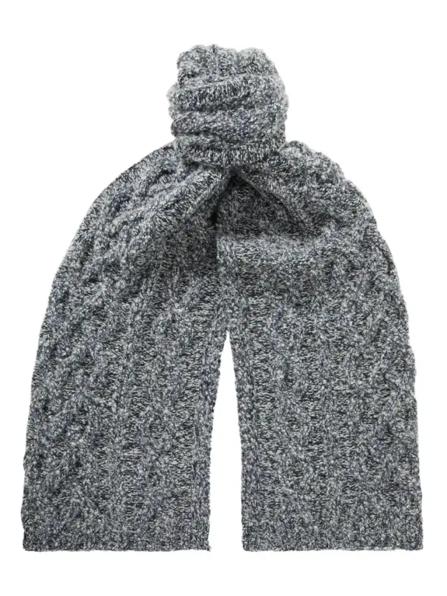 Loro Piana Sciarpa Cable-Knit Cashmere Scarf - Men