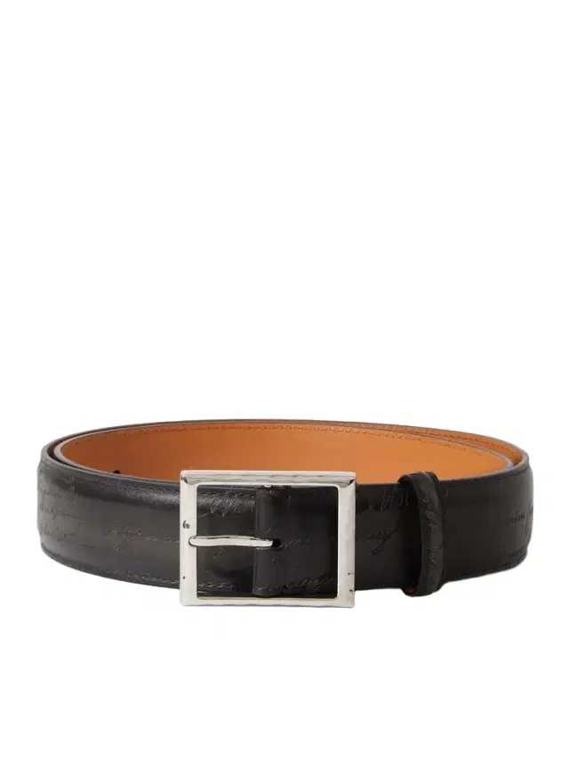 Scritto 3.5cm Leather Belt - Men Scritto 3.5cm Leather Belt - Men