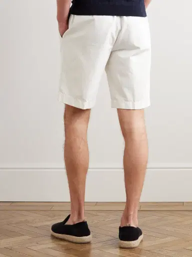 Loro Piana Straight-Leg Cotton-Blend Bermuda Shorts - Men | Thumbnail 3 Loro Piana Straight-Leg Cotton-Blend Bermuda Shorts - Men | Thumbnail 3