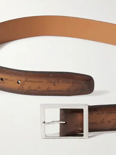 Berluti Scritto 3.5cm Leather Belt - Men | Thumbnail 2