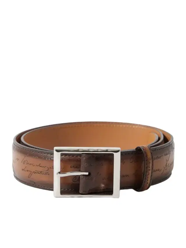 Scritto 3.5cm Leather Belt - Men Scritto 3.5cm Leather Belt - Men
