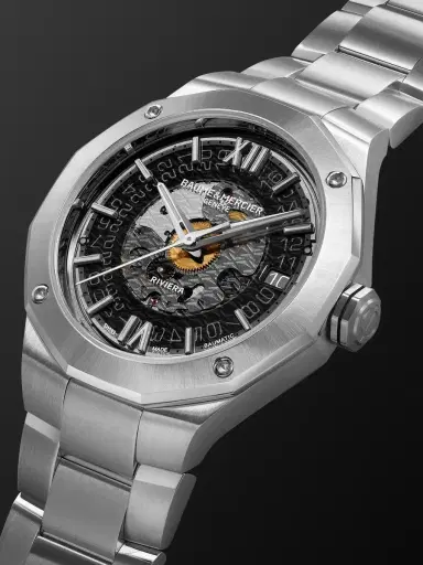 Baume & Mercier Riviera Automatic Stainless Steel Watch, Ref. 10715 - Men | Thumbnail 3 Baume & Mercier Riviera Automatic Stainless Steel Watch, Ref. 10715 - Men | Thumbnail 3