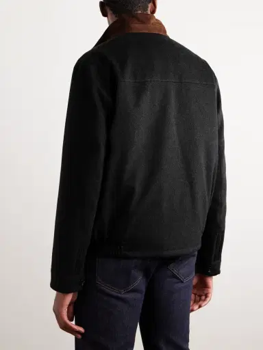 Loro Piana Roadster Suede-Trimmed Brushed-Knit Jacket with Detachable Gilet - Men | Thumbnail 4 Loro Piana Roadster Suede-Trimmed Brushed-Knit Jacket with Detachable Gilet - Men | Thumbnail 4