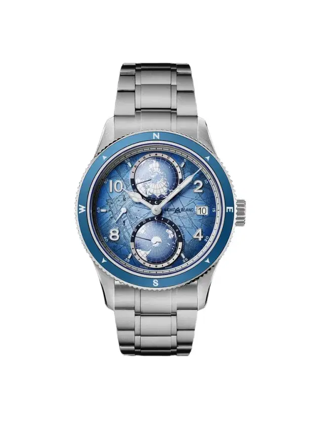 Montblanc 1858 Geosphere 0 Oxygen South Pole Exploration Limited Edition Automatic Interchangeable Titanium and Ceramic Watch, Ref. 7612582367544 - Men