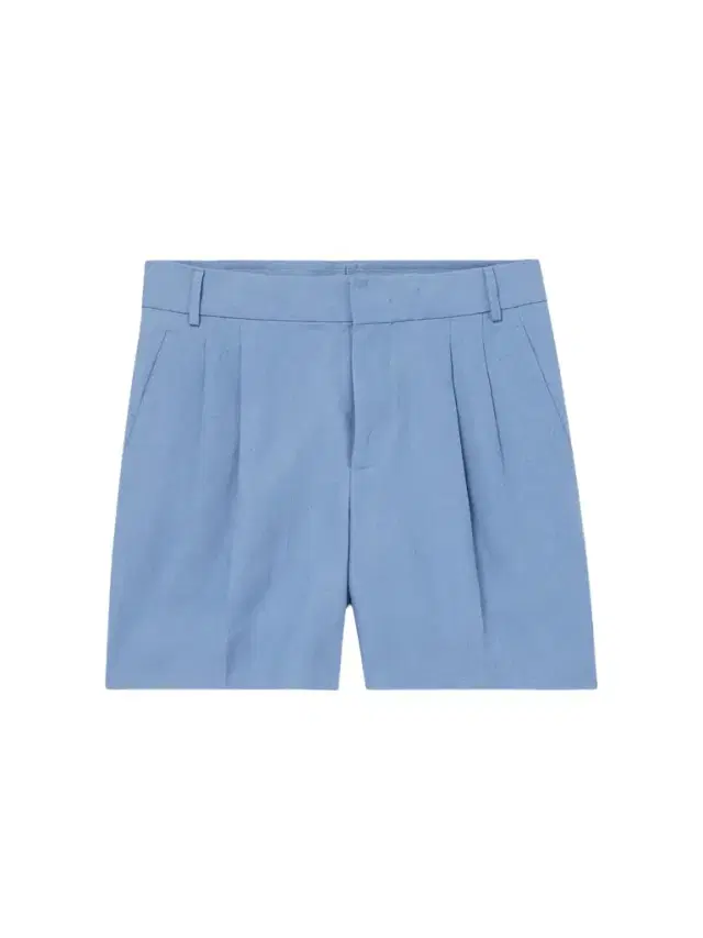 Straight-Leg Pleated Linen Bermuda Shortsen