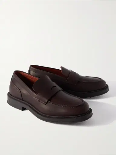 Loro Piana Travis Leather Penny Loafers - Men | Thumbnail 4 Loro Piana Travis Leather Penny Loafers - Men | Thumbnail 4