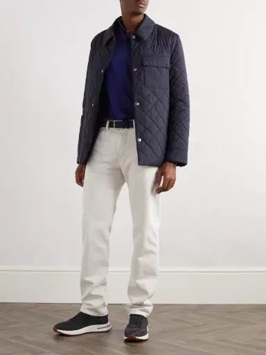Loro Piana Wish® Wool Polo Shirt - Men | Thumbnail 2