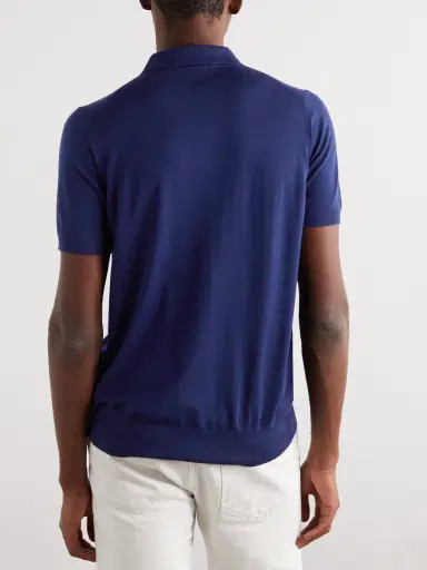 Loro Piana Wish® Wool Polo Shirt - Men | Thumbnail 4