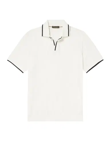 Loro Piana Contrast-Tipped Cotton Polo Shirt - Men | Thumbnail 1 Loro Piana Contrast-Tipped Cotton Polo Shirt - Men | Thumbnail 1